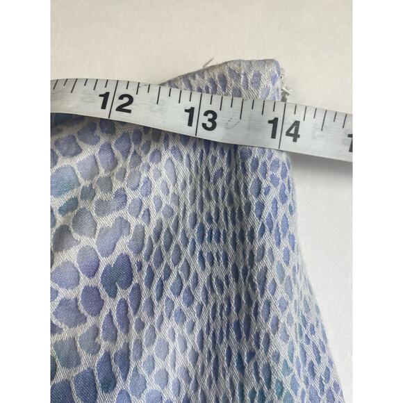 NWT Lucy Paris Light Blue Periwinkle Raised Snake Print Pants Size Medium - Picture 7 of 9